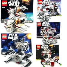 LEGO Star Wars Microfighters Complete w/Manual 75030, 75031, 75032, 75072, 75075