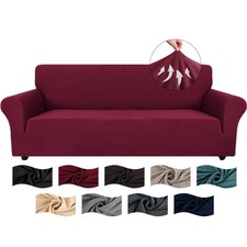 Housse De Canape 3 Places avec Accoudoirs Jacquard Housse Canape Extensible U...