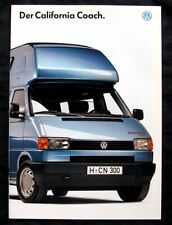 VW Bus T4 California Coach brochure 8.1994...with colors and upholstery in brochure