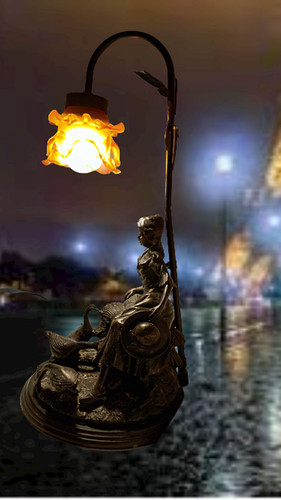 Antique statue lamp - -, regular