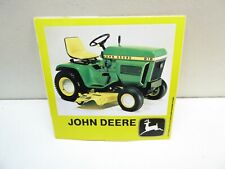 JOHN DEERE LOGO STICKER / MOWER TRACTOR 212 TRACTOR TOP 
