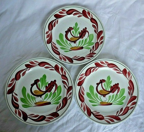 Assiettes plates faïence - 3,