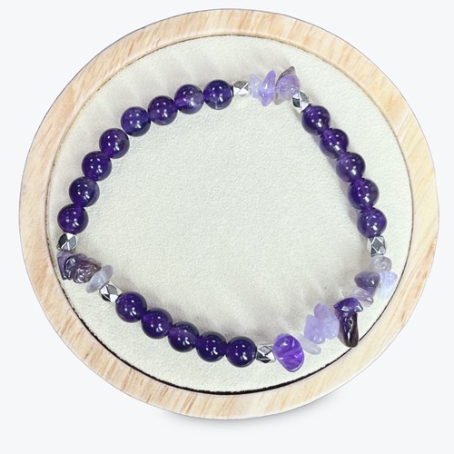 Bracelet améthyste - bracelet, en