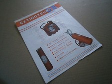 Pub Catalog Prospectus Brochure: Bucket Fire Fire Fire Bucket & Pump OB Year 1924