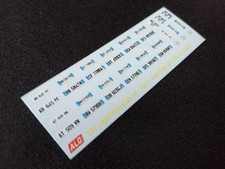 1994-PRESENT LICENSE PLATES ITALY 1:87 DECALS - FOR 15 CARS