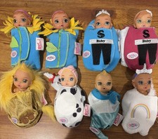 Zapf Creation Baby Born Surprise Dolls w/Outfits Lot of 8 EUC