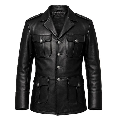 Veste cuir campagne - en,