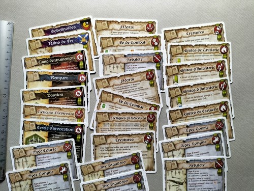 Lot cartes en - de,