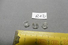 Pampilles de lustre en verre (lot de 7) pentagone à facettes Ø 6,5 mm (R12)