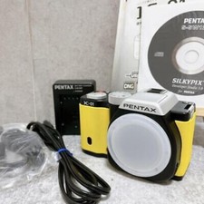 JUNK Pentax K-01 Digital Camera 16.2MP Yellow w/Battery Charger