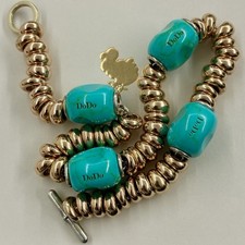 Dodo Pomellato 1 Nugget Turquoise Blue Rare Untraceable Pendant Necklace Bracc