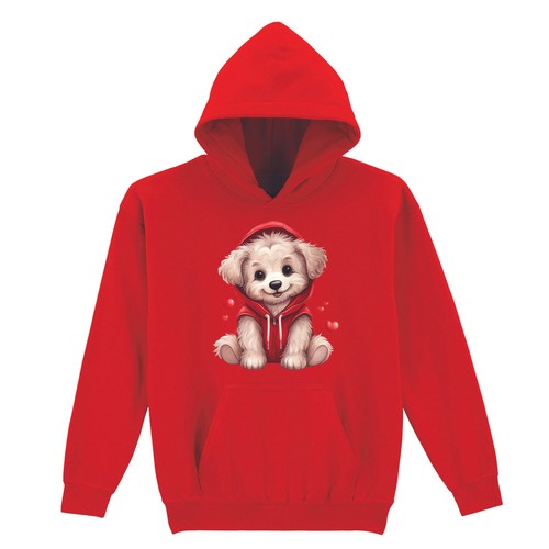 Pull graphique rouge love - pull,