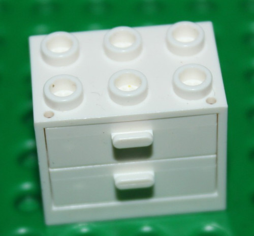 Lego white container cupboard - lego,