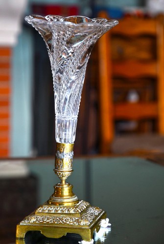 Baccarat vase cornet - vase, "cornet"