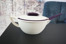 Saucière Iso Duo Tupperware 550ml + cuillère à sauce Blanc et Violet **NEUF**