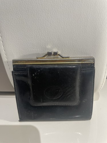 Porte feuille vintage cuir - feuille, en