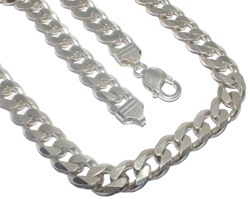 Chaîne mail curb argent - curb,