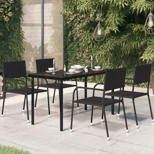 Table dîner jardin noir - table,