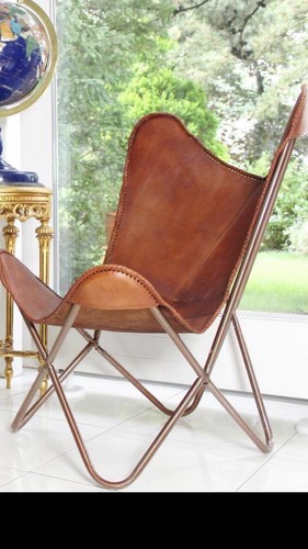 Fauteuil papillon cuir - fauteuil, en