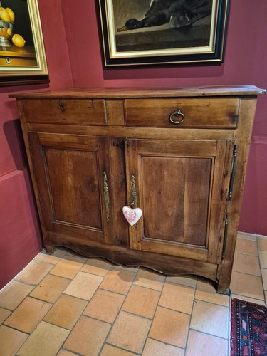 Buffet bas ancien - en, merisier