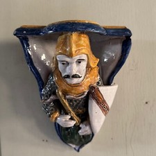 Malicorne Earthenware Corner Depicting a Knight 19th Century M3618