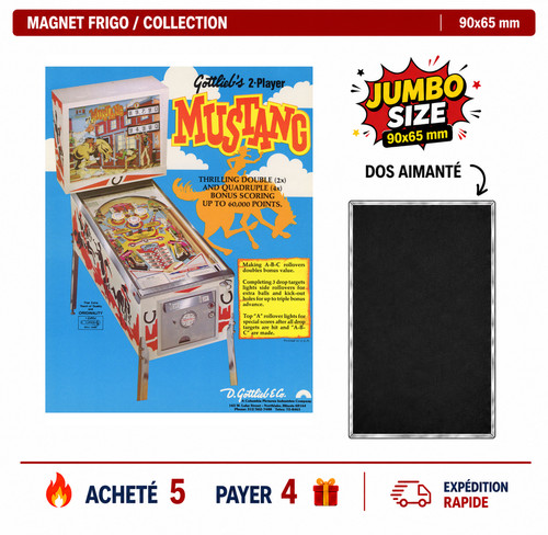 Magnet frigo mustang 90x65 - mustang,