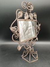 Ancien Miroir Fer Forgé sur