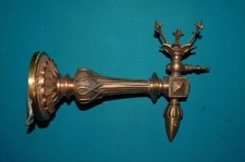 OLD 19TH CENTURY LOUIS XVIII NAPOLEON III BRONZE GAS NOZZLE SCONCE. L 22 cm