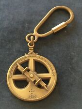 Beautiful antique rare bronze key chain with astrolabe aveiro from navy museum