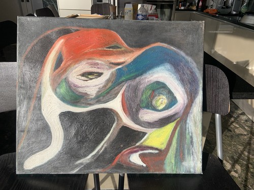 Tableau abstrait expo - expo, d’art