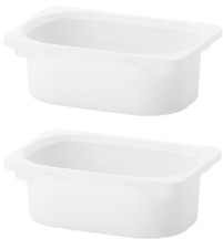 (Pack de 2) Boîte de rangement IKEA TROFAST, blanche, 20 x 30 x 10 cm / 7 3/4...