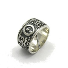 Bague en argent sterling véritable Ave Maria massif poinçonné 925 fait à la main