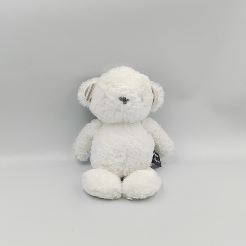 Doudou peluche ours - , blanc