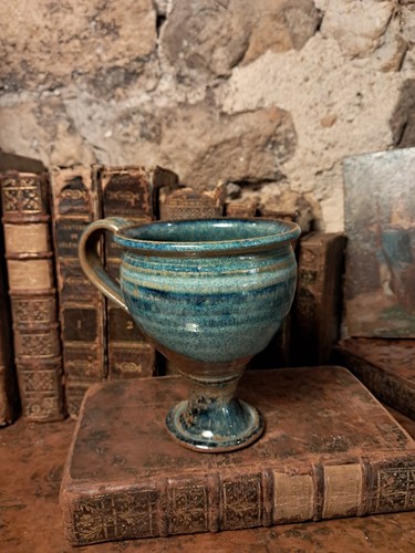 Tasse pied grès émaillé - grès,