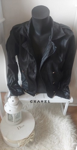 Veste simili cuir noire - ♡veste,