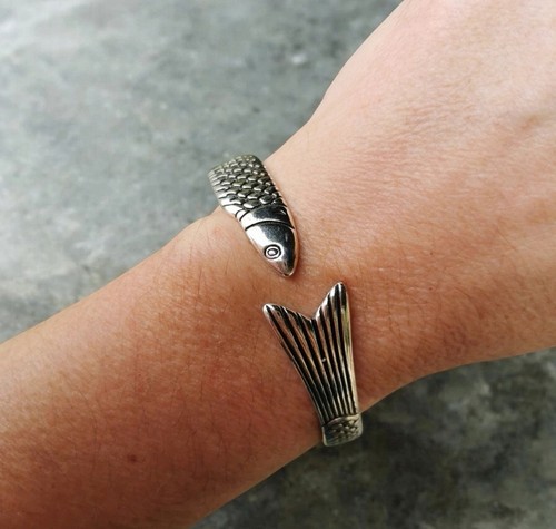 Bracelet jonc poisson carpe - jonc,