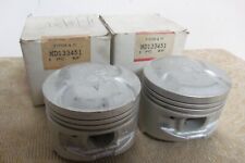 2 NOS MITSUBISHI DODGE COLT MIRAGE LANCER C63A 1600 GTI +0.25 PISTONS # MD133451