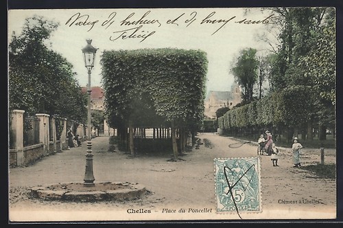 Cpa chelles place - place, du