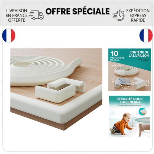 Protection bébé angles table