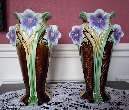 Superbe paire anciens vases - superbe,