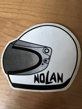 Vintage Nolan Motorcycle Helmet Advertising Sticker Sticker