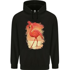Sweat À Capuche Enfant En Peinture Flamant Rose