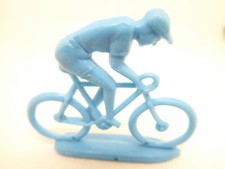 CYCLIST BICYCLE / RIDER / BIKE - BLUE / BLUE - PLASTIC / PLASTIC - B24