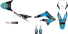 KIT DÉCO MOTO CROSS DERBI X-TREME 50 SPLASH BLEU 2010 à 2017