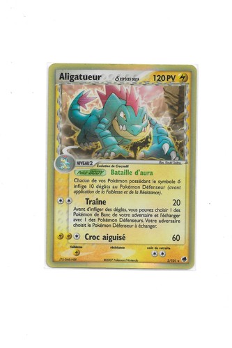 Carte pokémon aligatueur - carte,