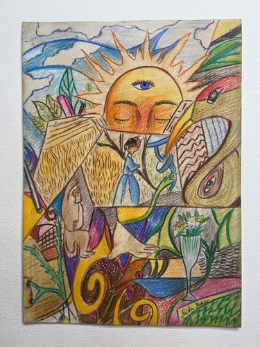Frida kahlo dessin sur papier - kahlo,