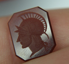 Superbe intaille Guerrier de Profile pour bague ou pendentif