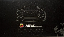 EA4022 Brochure Catalogue Prospekt Abarth 124 Spider Scorpione Français (BE)