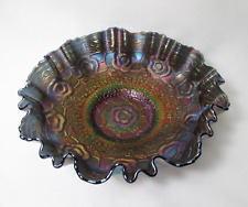 Ancienne Grande Coupe En Verre Fenton Pour Le Carnaval Art Nouveau Vers 1900