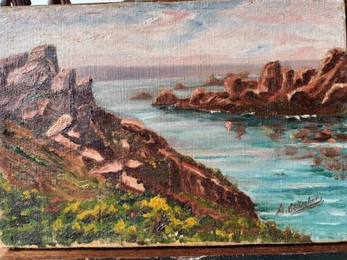 Huile marine sur toile île - marine, de